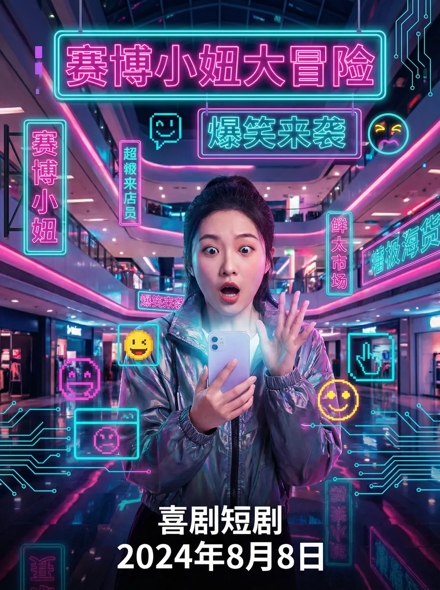 守望的天空电视剧全集免费观看 搞笑喜剧短剧 - 赛博小妞大冒险海报